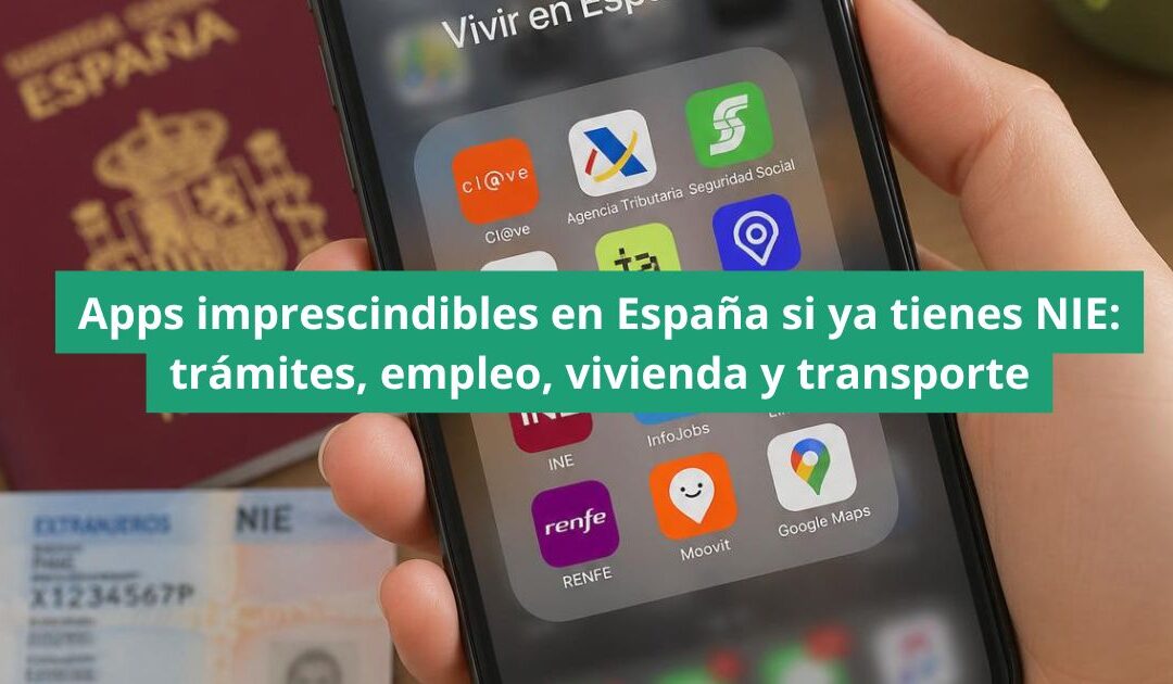 Apps imprescindibles en España si ya tienes NIE: trámites, empleo, vivienda y transporte