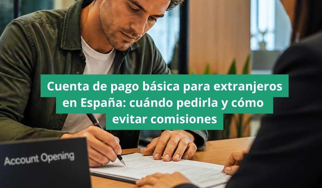 Cuenta de pago básica para extranjeros en España: cuándo pedirla y cómo evitar comisiones
