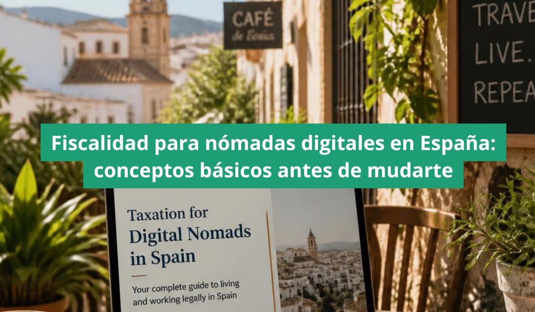 Fiscalidad para nómadas digitales en España: conceptos básicos antes de mudarte